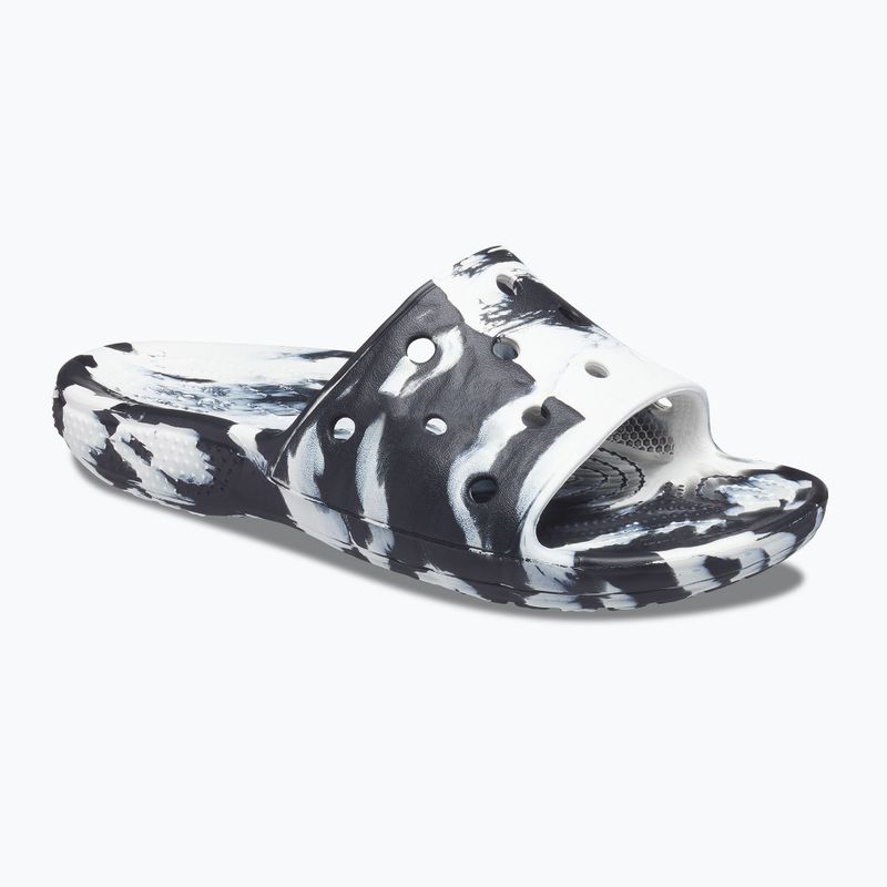 Шльопанці Crocs Classic Crocs Marbled Slide white/black 8