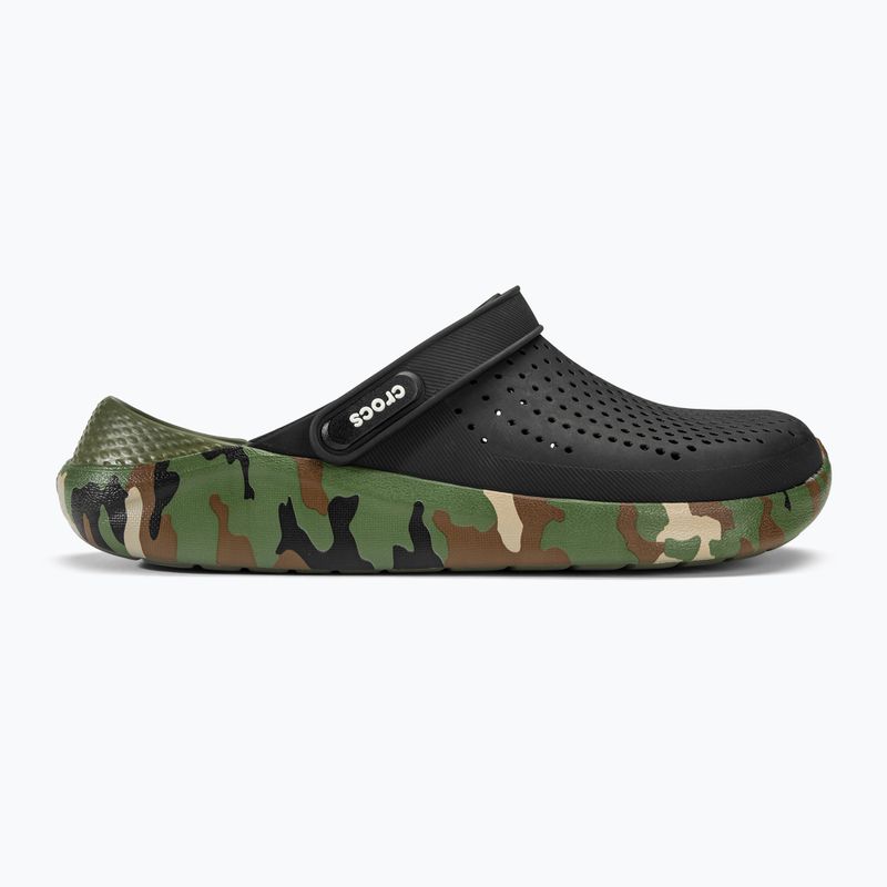 Шльопанці Crocs LiteRide Printed Camo Clog black/multi 3