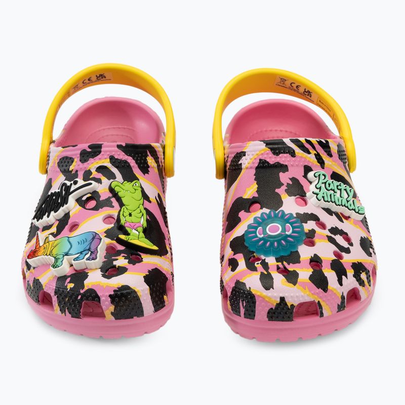 Шльопанці дитячі Crocs Ron English Party Animals Classic Clog Kids pink lemonade/multi 10