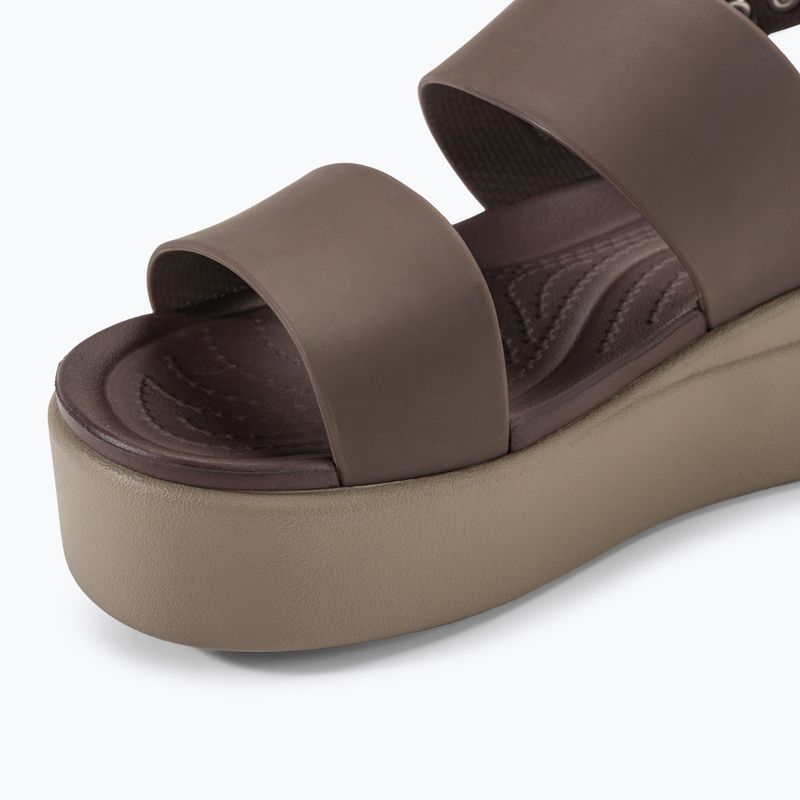 Жіночі босоніжки Crocs Brooklyn на низькій танкетці з грибами/ліпниною 7