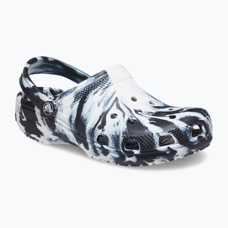 Шльопанці дитячі Crocs Classic Marbled Clog Kids black/white 9