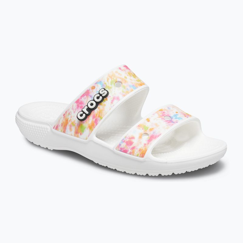 Шльопанці Crocs Classic Crocs Tie-Dye Graphic Sandal multi/white 8
