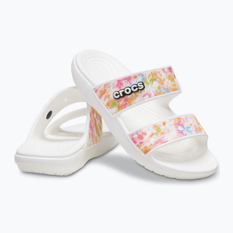 Шльопанці Crocs Classic Crocs Tie-Dye Graphic Sandal multi/white 13