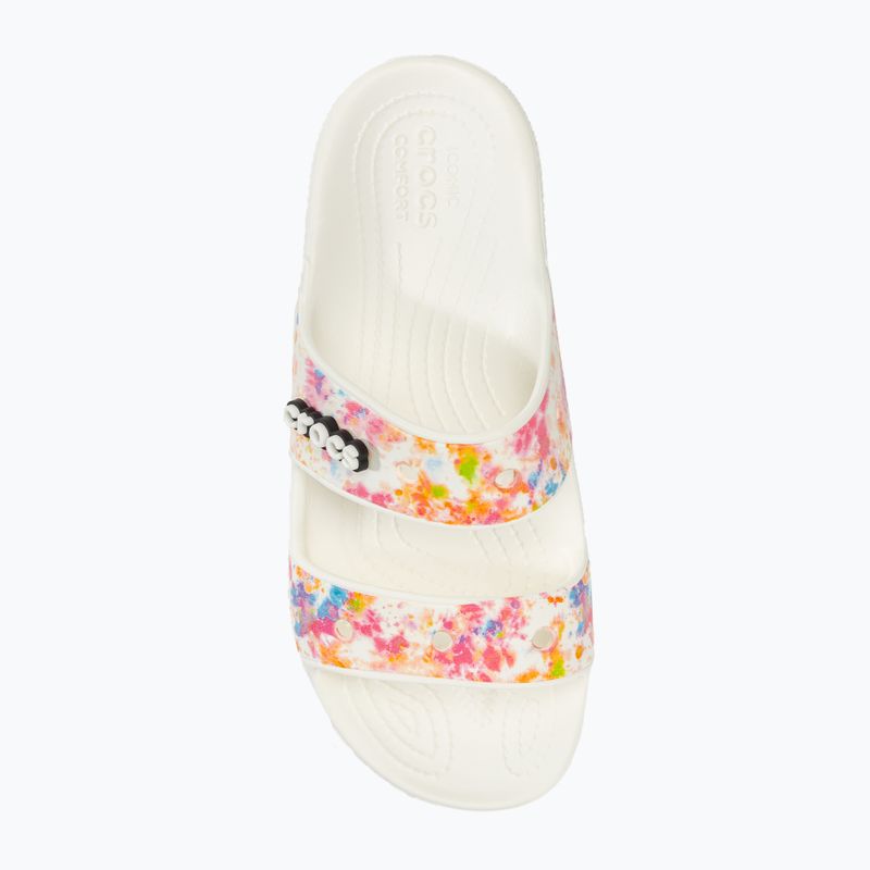 Шльопанці Crocs Classic Crocs Tie-Dye Graphic Sandal multi/white 5