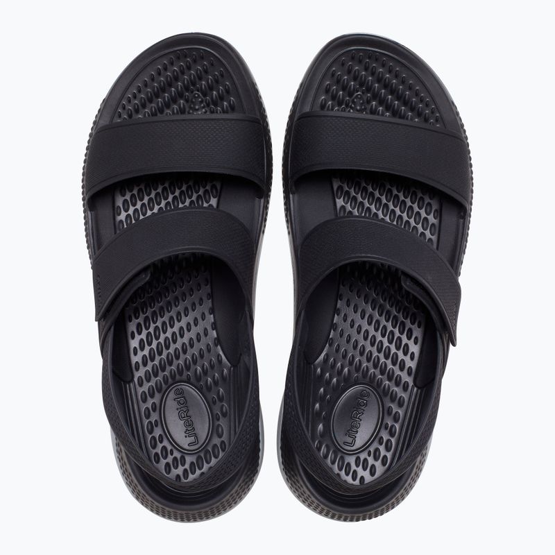 Сандалі жіночі Crocs Literide 360 black/light grey 5