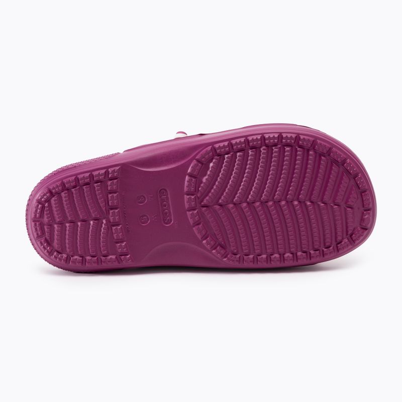 Жіночі шльопанці Crocs Classic Sandal fuschia веселі шльопанці 4