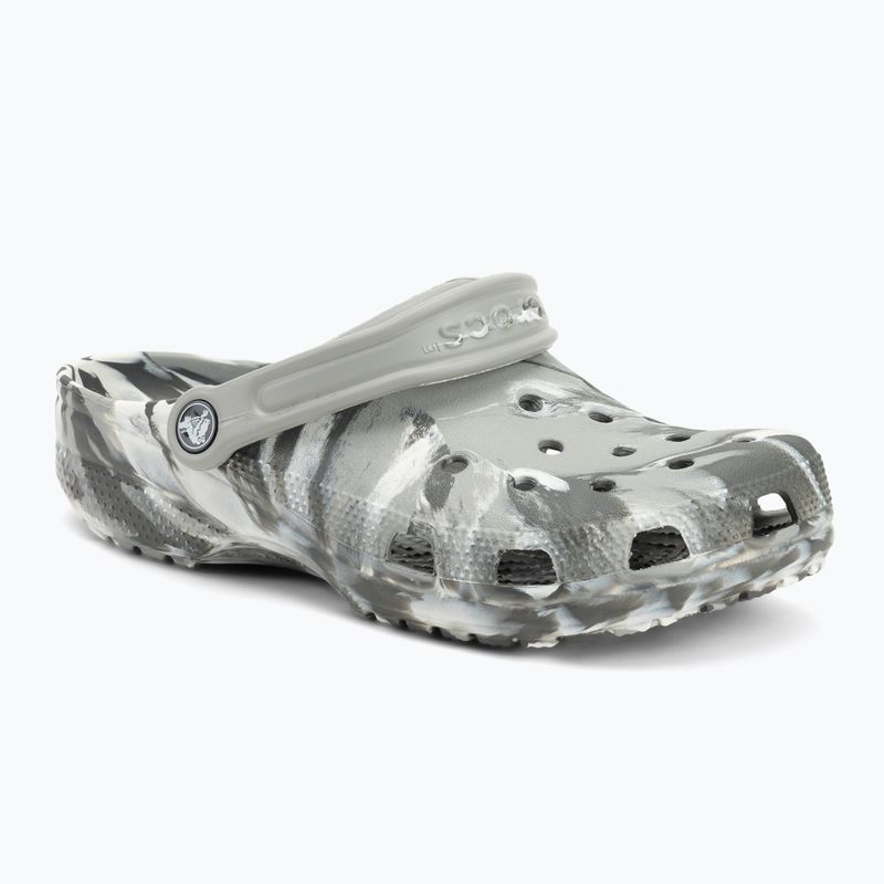 Шльопанці Crocs Classic Marbled Clog light grey/multi