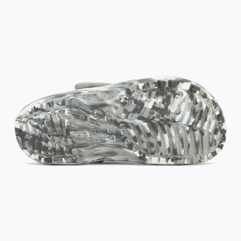 Шльопанці Crocs Classic Marbled Clog light grey/multi 5