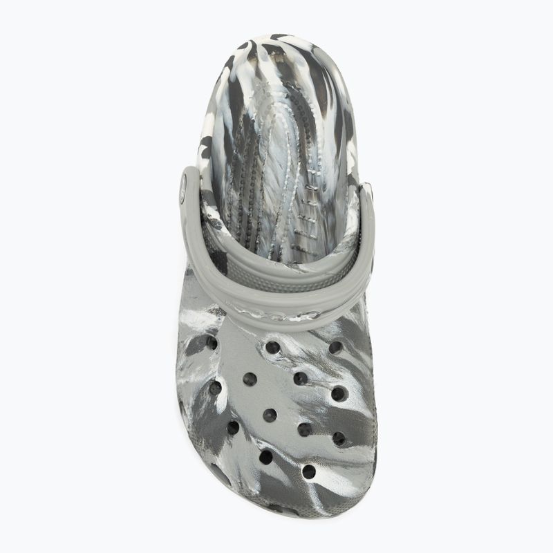 Шльопанці Crocs Classic Marbled Clog light grey/multi 6