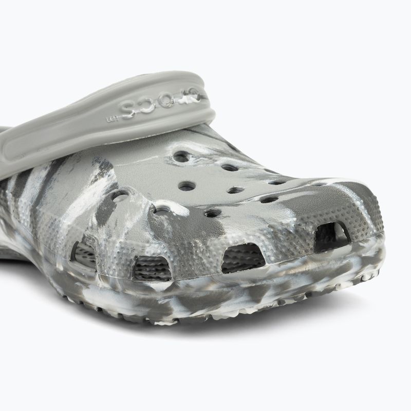 Шльопанці Crocs Classic Marbled Clog light grey/multi 8