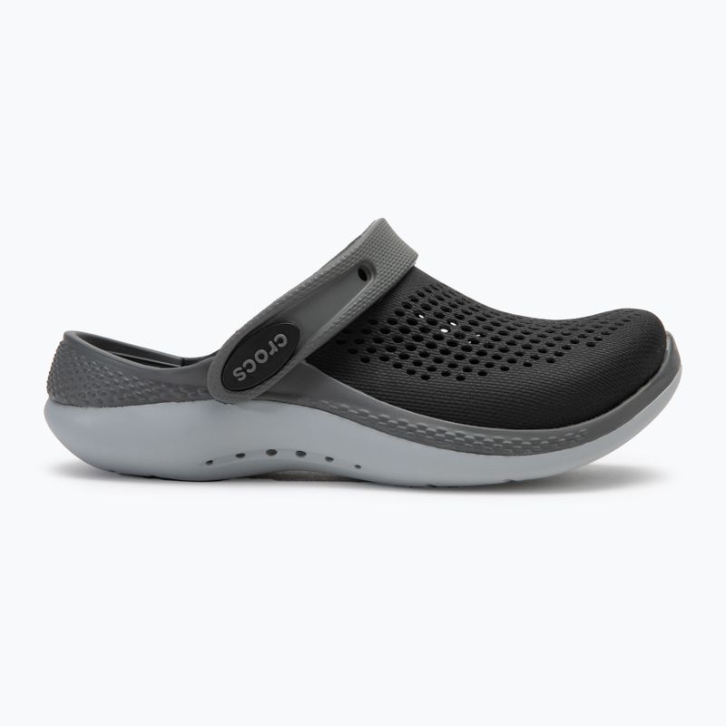 Шльопанці дитячі Crocs LiteRide 360 Clog Kids black/slate grey 3