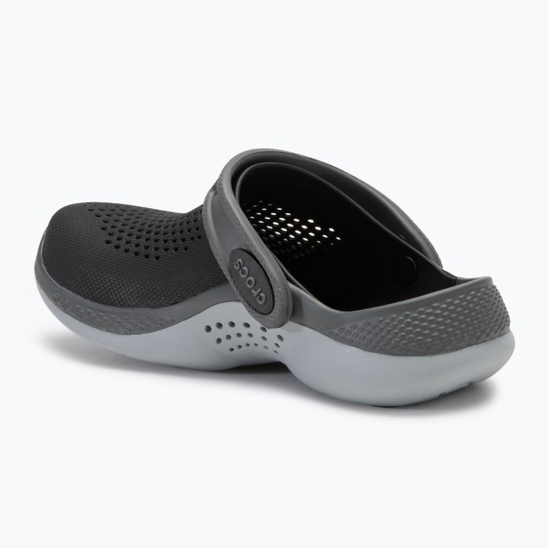 Шльопанці дитячі Crocs LiteRide 360 Clog Kids black/slate grey 4