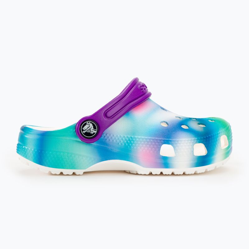 Дитячі шльопанці Crocs Classic Solarized Clog білі/мульти 3