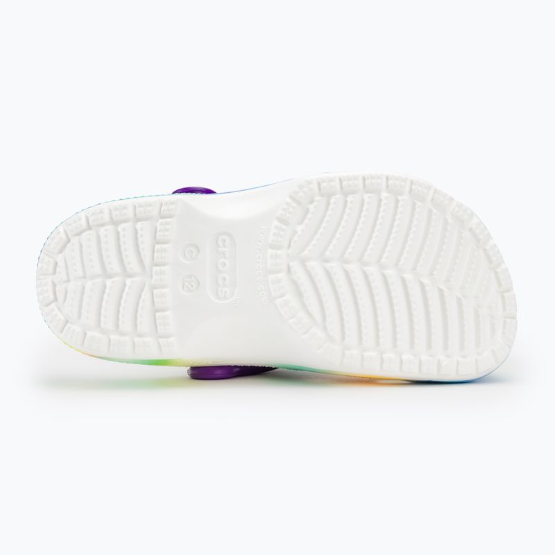 Дитячі шльопанці Crocs Classic Solarized Clog білі/мульти 5