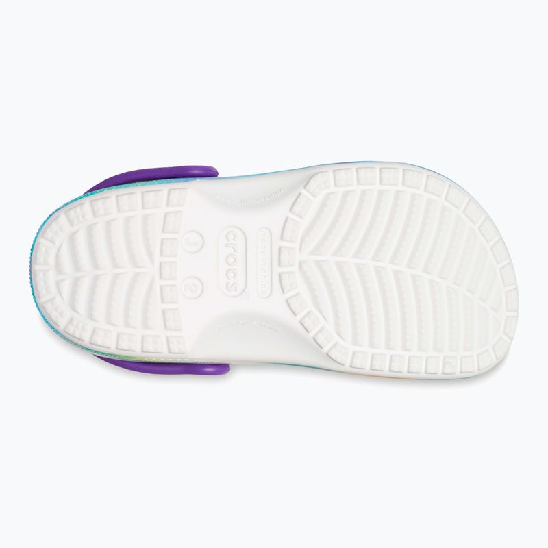 Дитячі шльопанці Crocs Classic Solarized Clog білі/мульти 13
