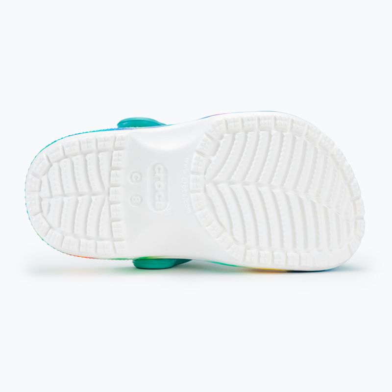Дитячі шльопанці Crocs Classic Solarized Clog білі/мульти 5