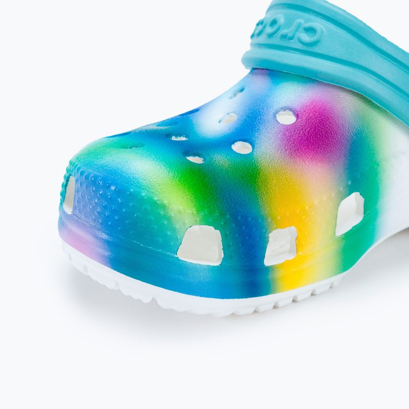 Дитячі шльопанці Crocs Classic Solarized Clog білі/мульти 8