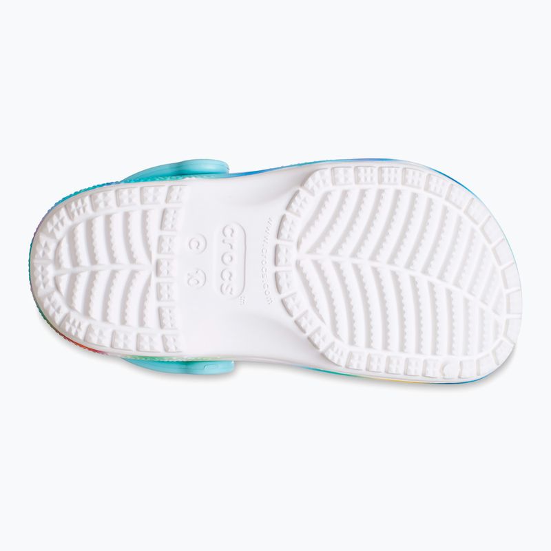 Дитячі шльопанці Crocs Classic Solarized Clog білі/мульти 13