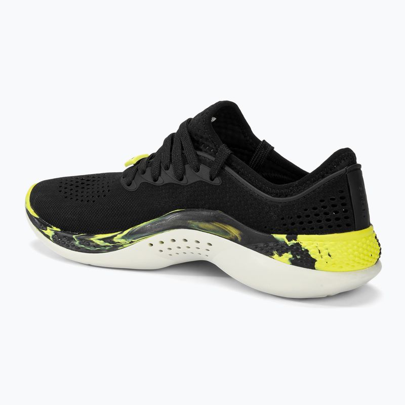 Кросівки чоловічі Crocs LiteRide 360 Marbled Pacer black/citrus 3