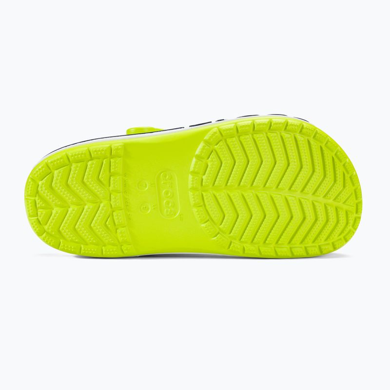 Шльопанці Crocs Bayaband Clog lime punch/navy 5