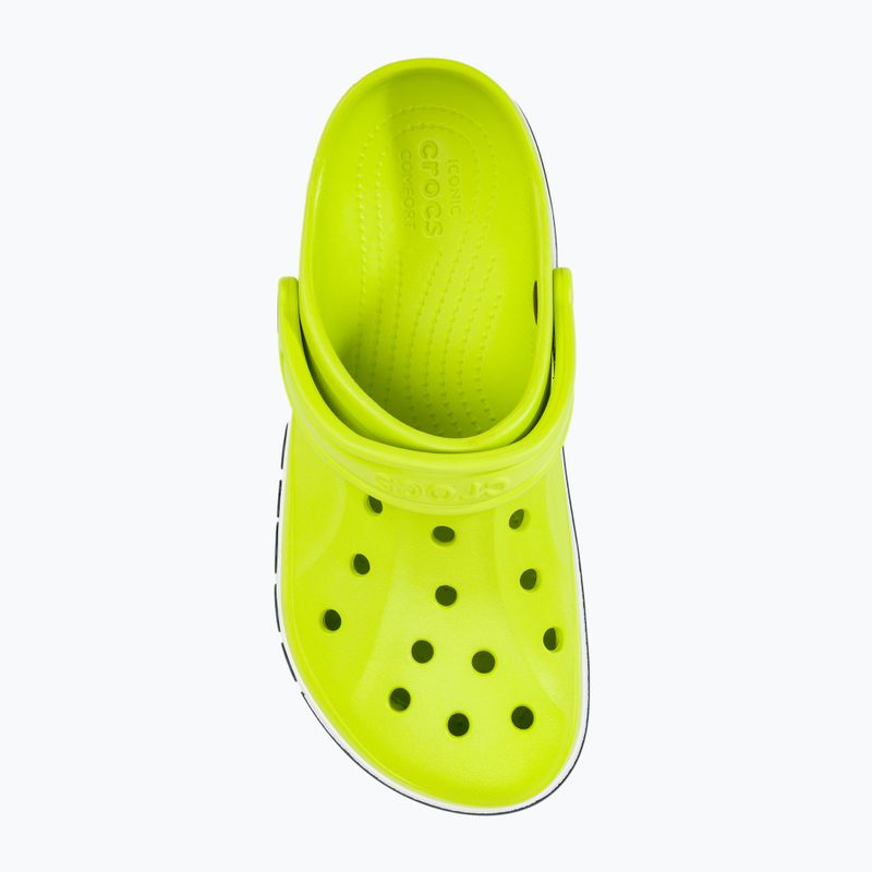 Шльопанці Crocs Bayaband Clog lime punch/navy 6