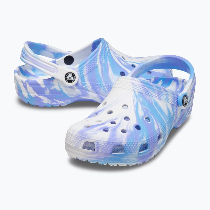 Шльопанці Crocs Classic Marbled Clog white/oxygen 16