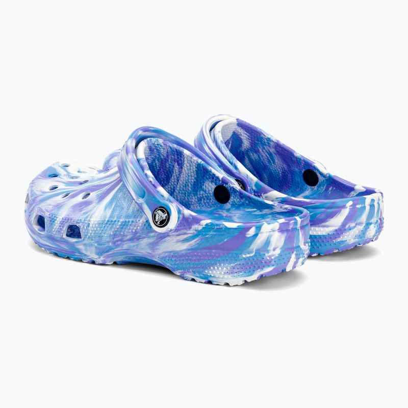 Шльопанці Crocs Classic Marbled Clog white/oxygen 4