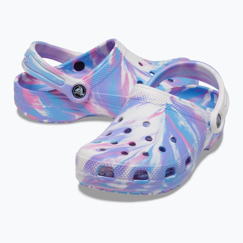 Шльопанці дитячі Crocs Classic Marbled Clog K white/pink 16