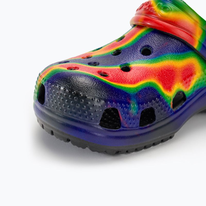 Дитячі шльопанці Crocs Classic Solarized Clog чорні / темно-сині 8