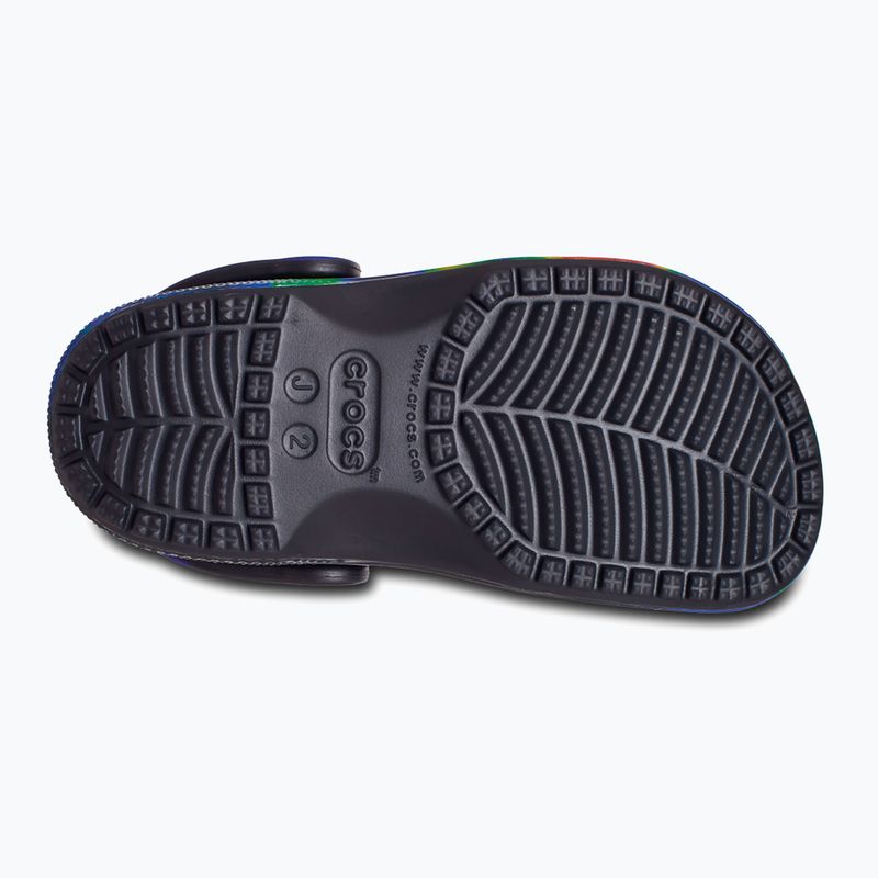 Дитячі шльопанці Crocs Classic Solarized Clog чорні / темно-сині 12