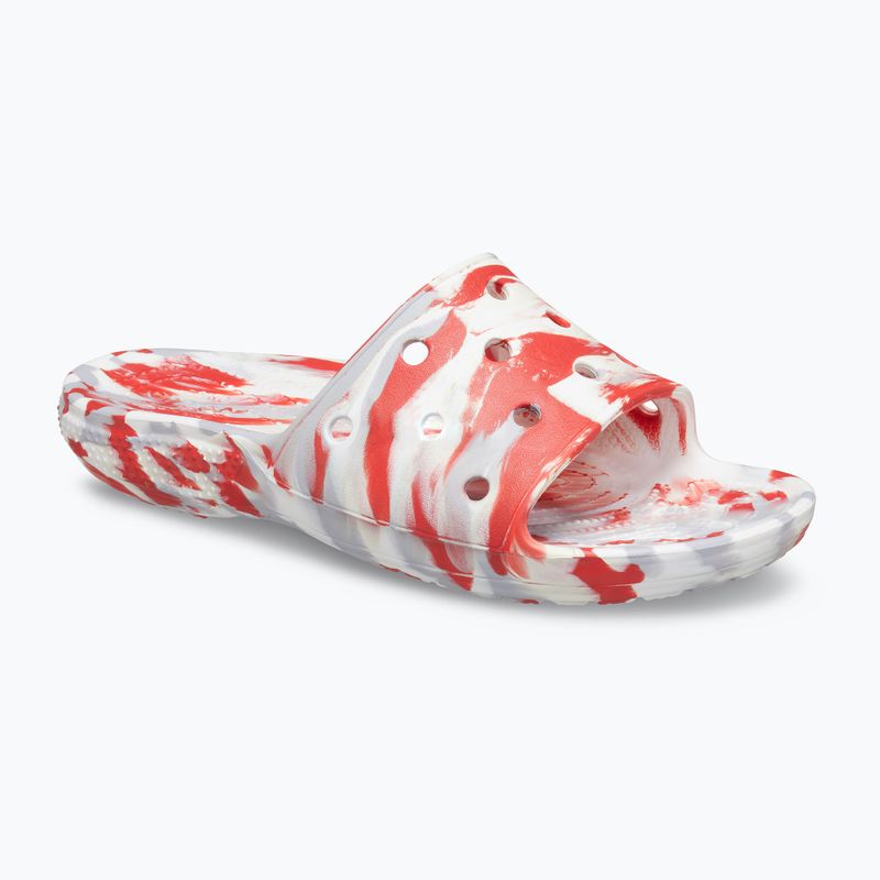 Шльопанці Crocs Classic Crocs Marbled Slide flame/white 9