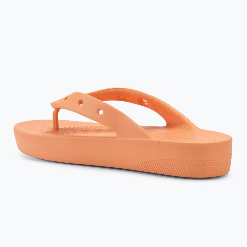 Жіночі шльопанці Crocs на класичній платформі папайя 3