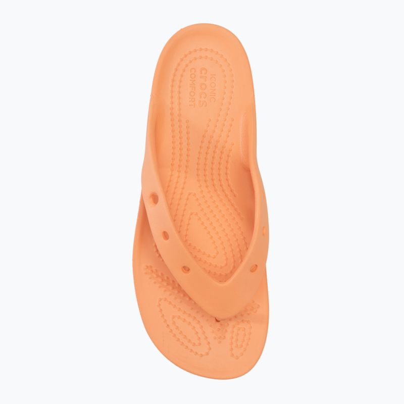 Жіночі шльопанці Crocs на класичній платформі папайя 5