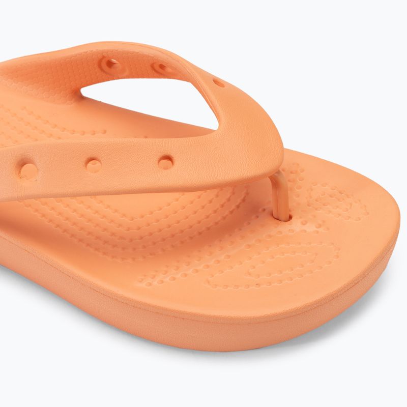Жіночі шльопанці Crocs на класичній платформі папайя 7