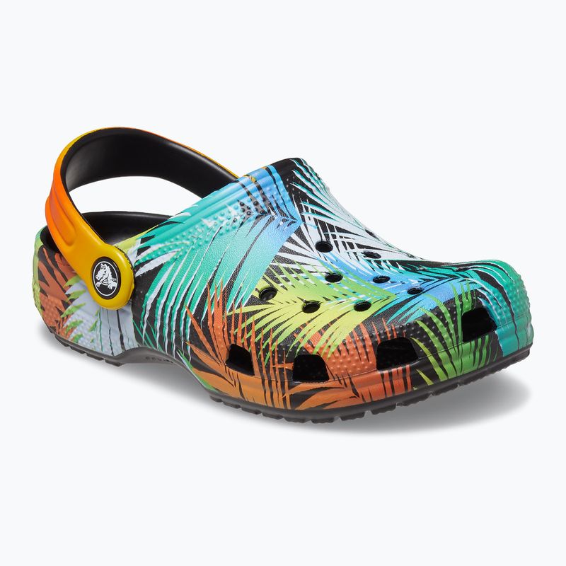 Шльопанці дитячі Crocs Classic Pool Party Clog K black/multi 11