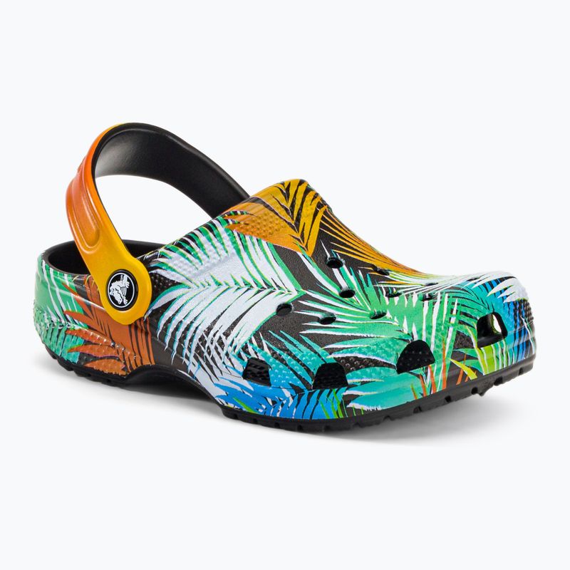 Шльопанці дитячі Crocs Classic Pool Party Clog K black/multi 2