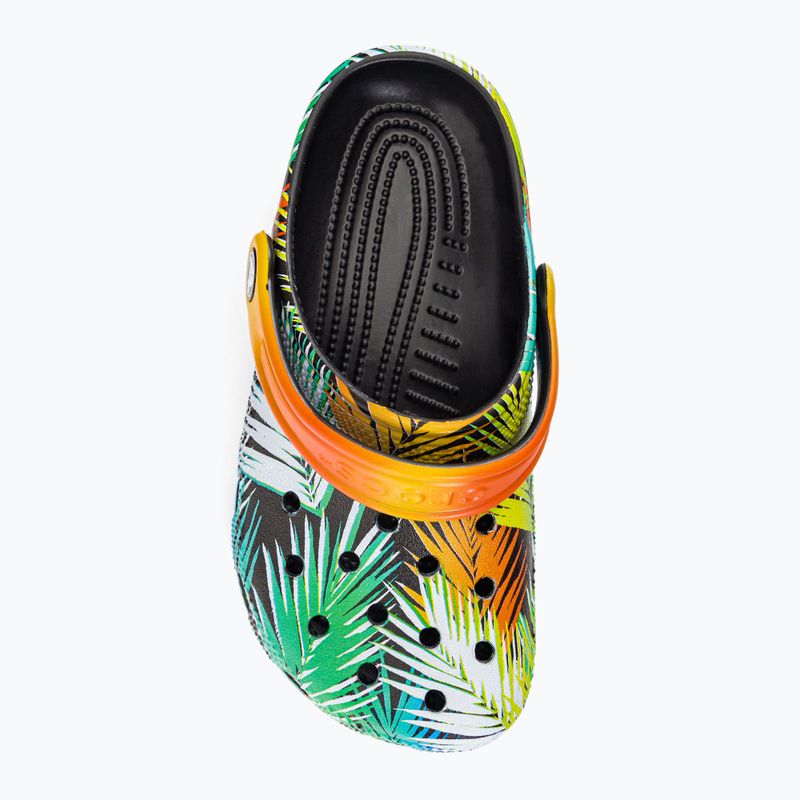 Шльопанці дитячі Crocs Classic Pool Party Clog K black/multi 7