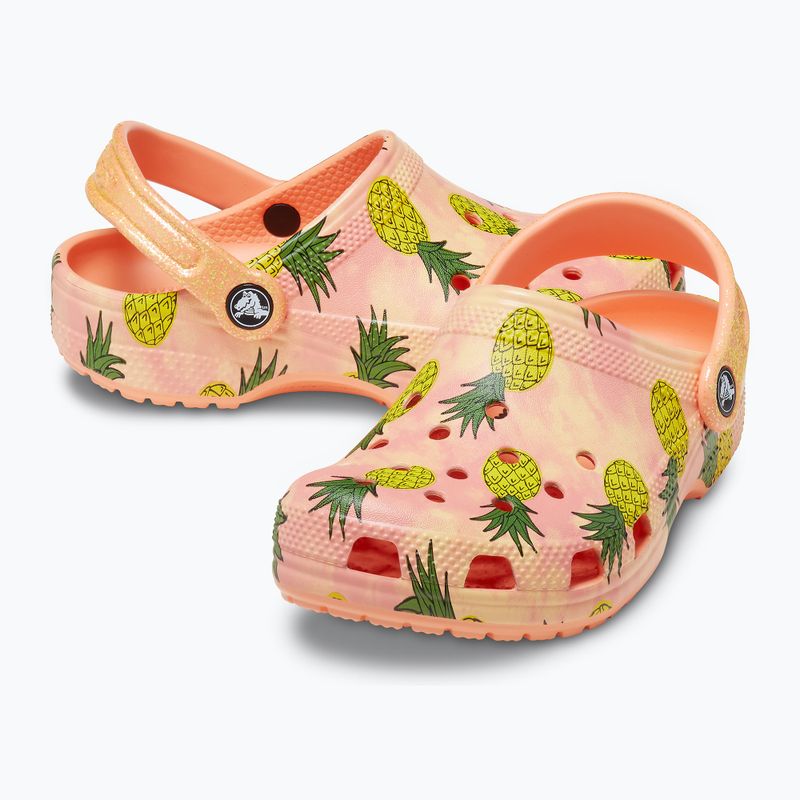 Шльопанці дитячі Crocs Classic Pool Party Clog K papaya 16