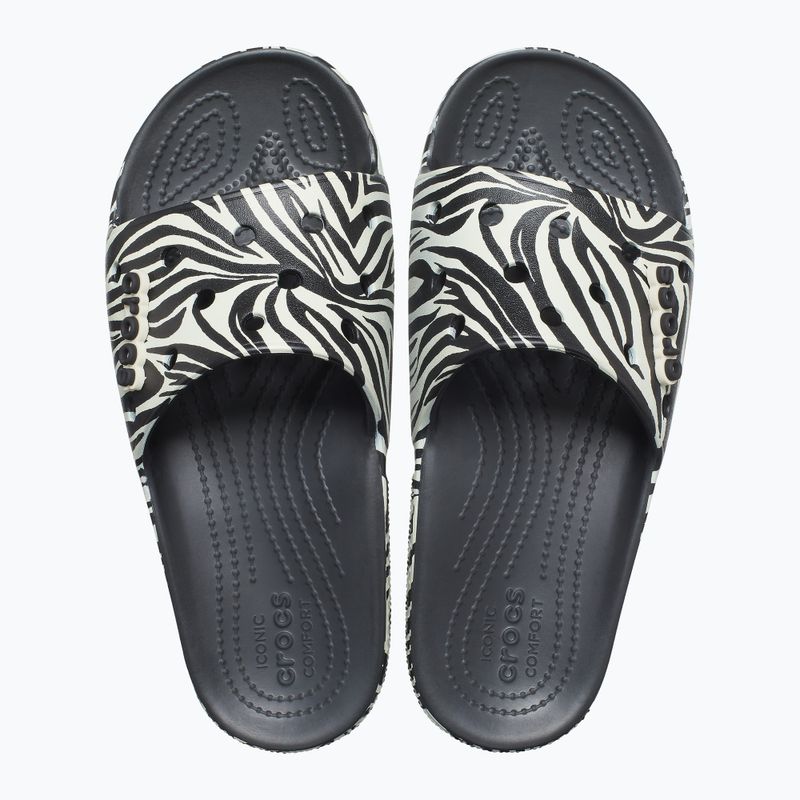 Шльопанці Crocs Classic Crocs Animal Remix Slide black/zebra print 13