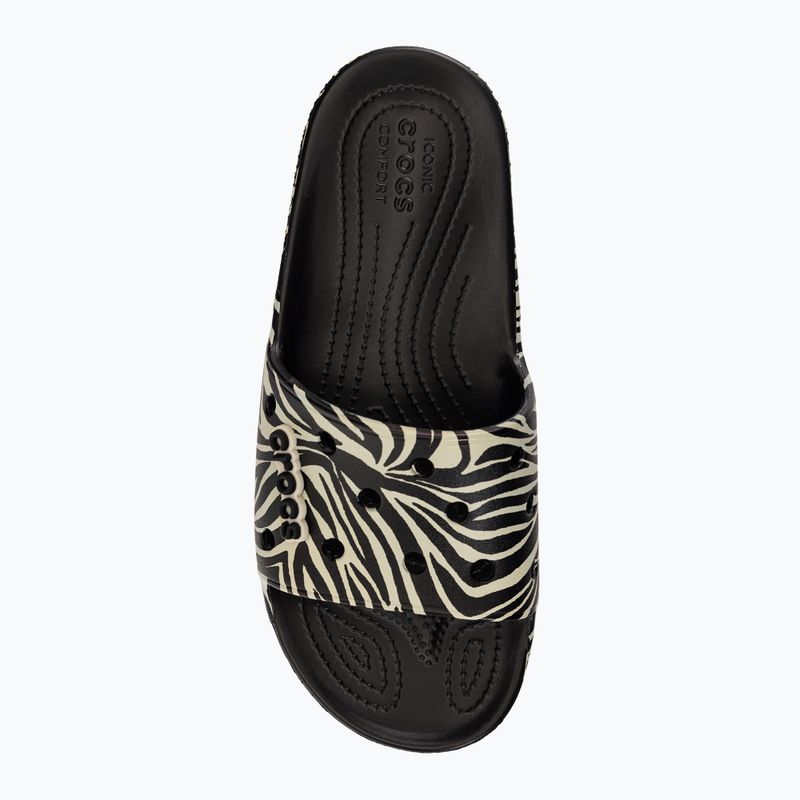 Шльопанці Crocs Classic Crocs Animal Remix Slide black/zebra print 6