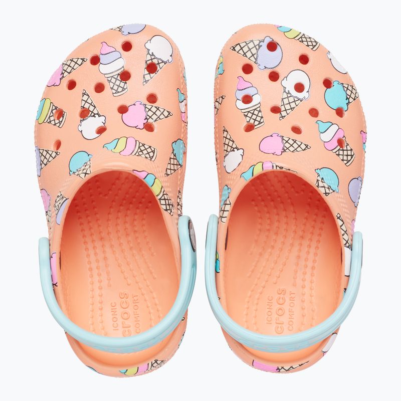 Шльопанці дитячі Crocs Classic Pool Party Clog T papaya 13