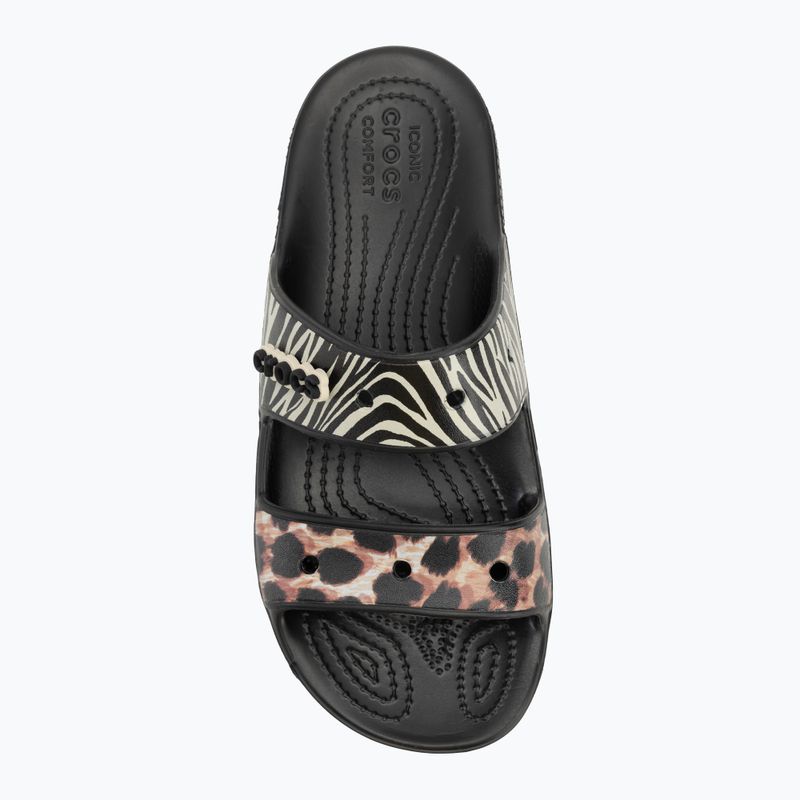 Шльопанці Crocs Classic Animal Remix Slide black/multi 5