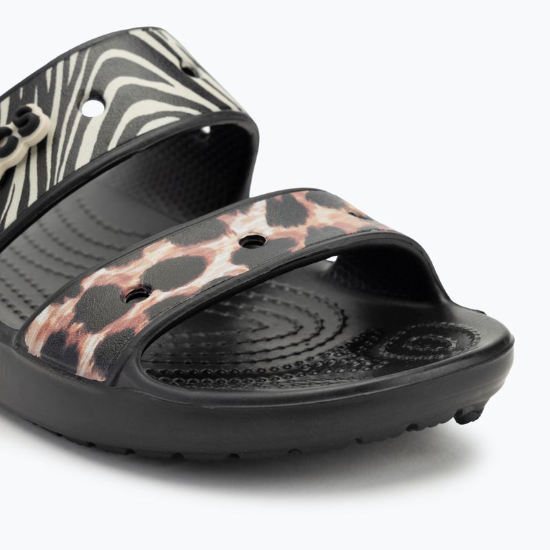 Шльопанці Crocs Classic Animal Remix Slide black/multi 7
