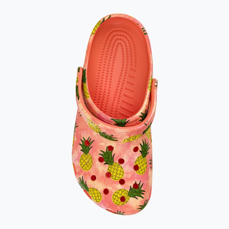 Шльопанці Crocs Classic Retro Resort Clog papaya/multi 7