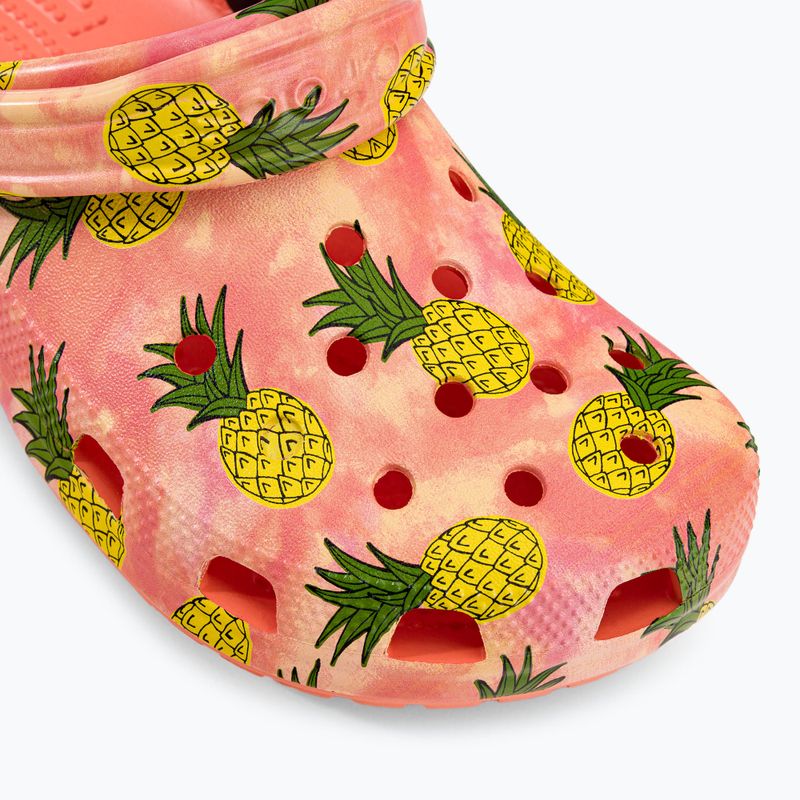 Шльопанці Crocs Classic Retro Resort Clog papaya/multi 8