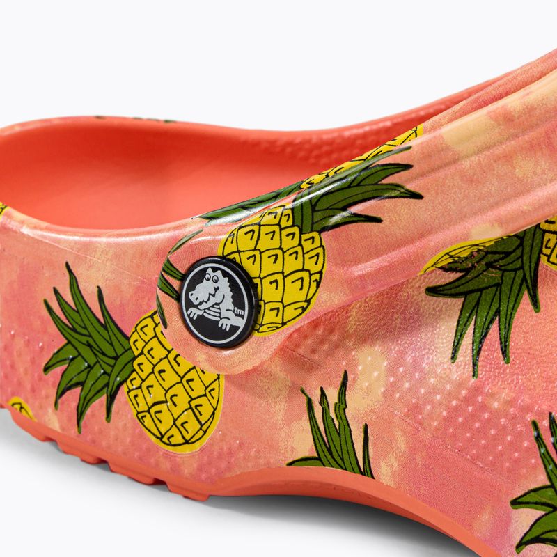 Шльопанці Crocs Classic Retro Resort Clog papaya/multi 9