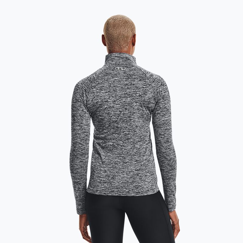 Жіночий світшот Under Armour Tech 1/2 Zip - Twist чорний/чорний/металік сріблястий 2