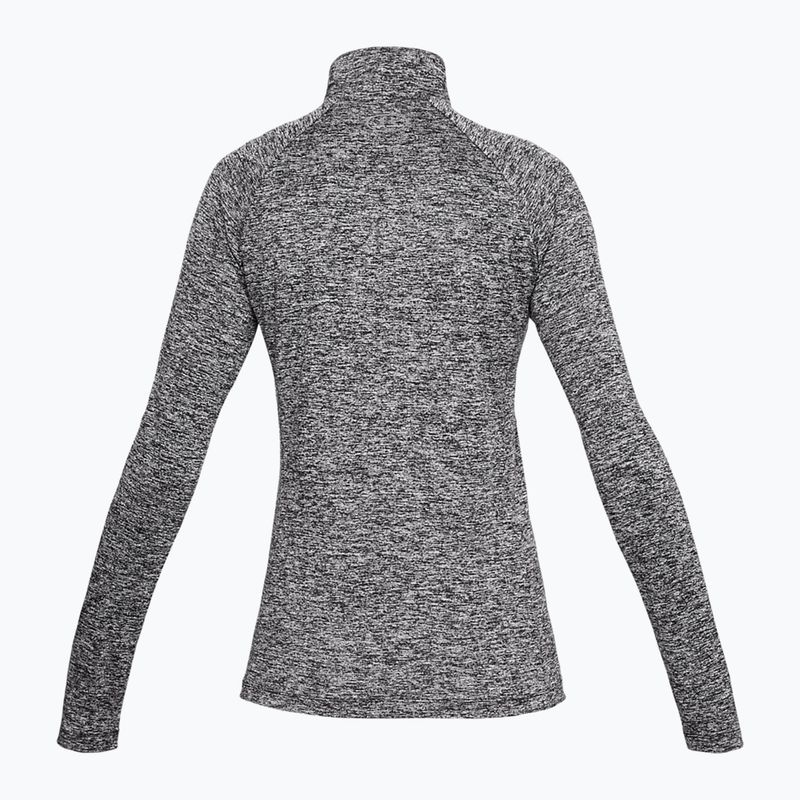 Жіночий світшот Under Armour Tech 1/2 Zip - Twist чорний/чорний/металік сріблястий 5