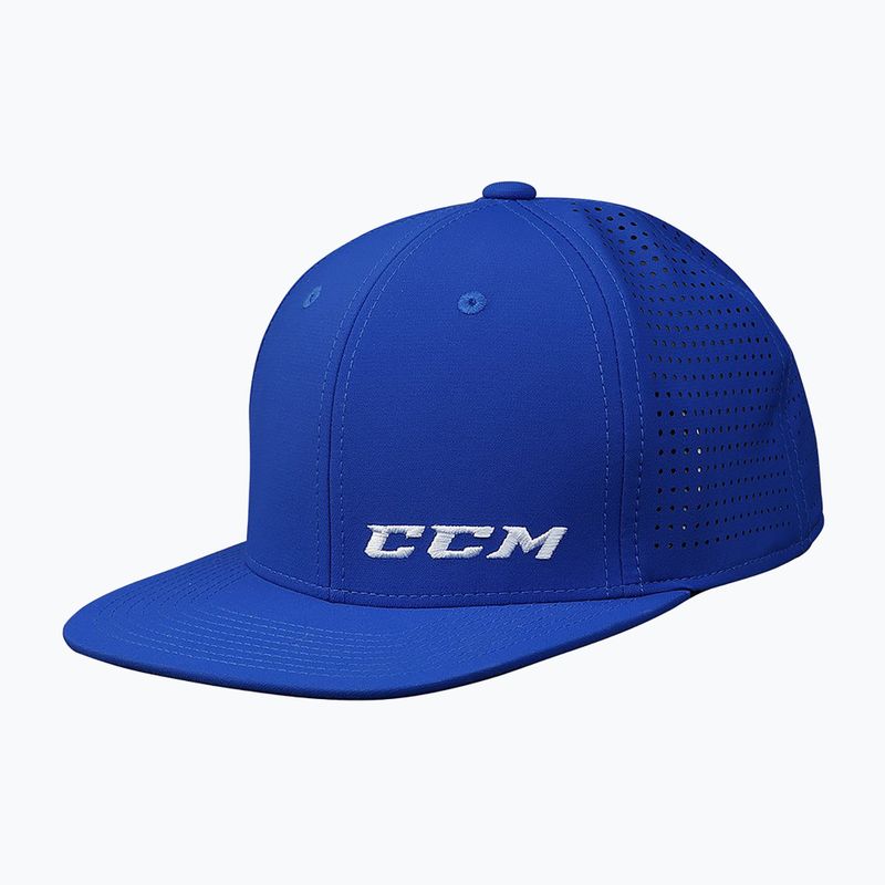 Бейсболка дитяча CCM Small Logo Flat Brim YTH royal