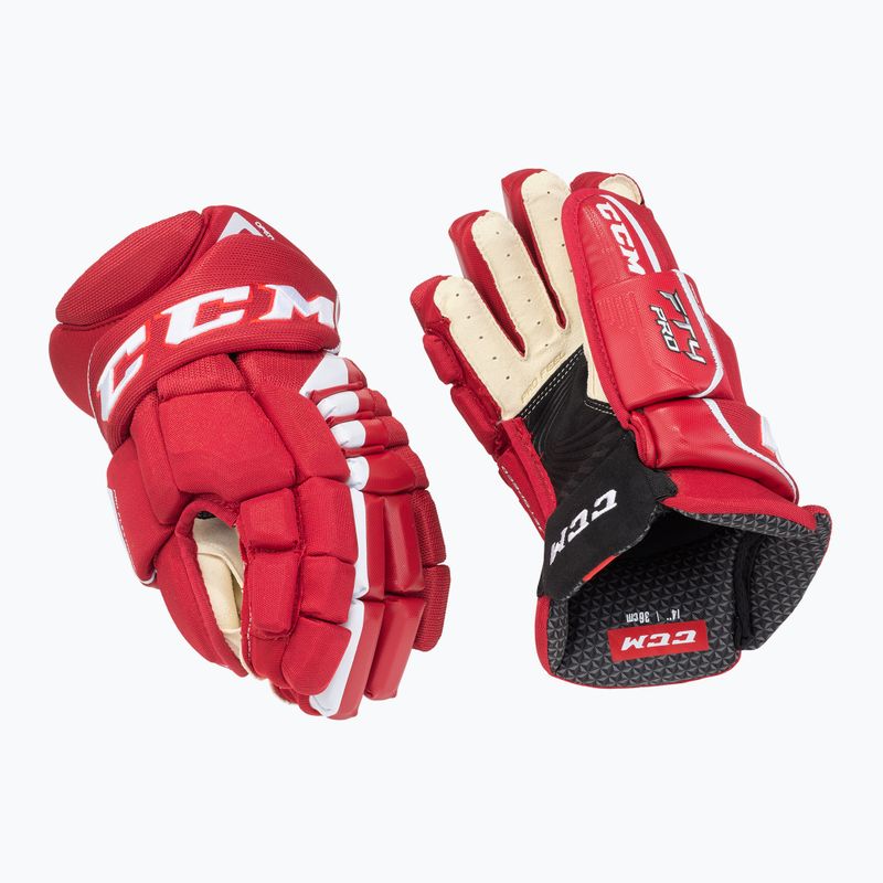 Рукавиці хокейні CCM JetSpeed FT4 Pro SR red/white
